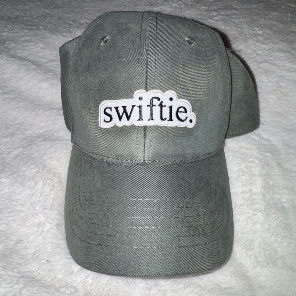Taylor Swift "SWIFTIE" Baseball Dad‎ Cap Hat Adjustable Kahki Green Soft PREMADE
